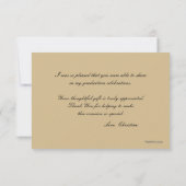 Carte pour notes personnalisé par guirlande/Merci (Dos)