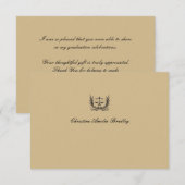 Carte pour notes personnalisé par guirlande/Merci (Devant / Derrière)