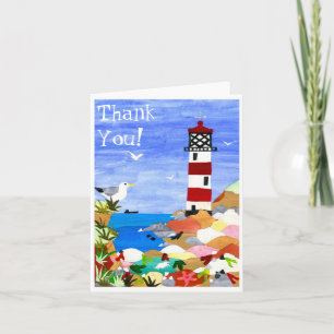 Carte pour notes phare "Merci"