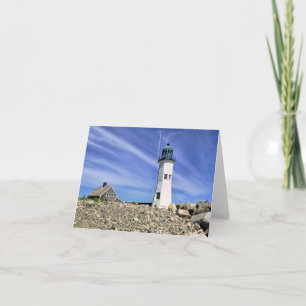 Carte pour notes - Phare Old Scituate
