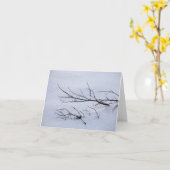 Carte pour notes photo d'hiver (Fleur jaune)
