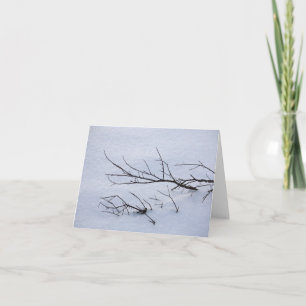 Carte pour notes photo d'hiver