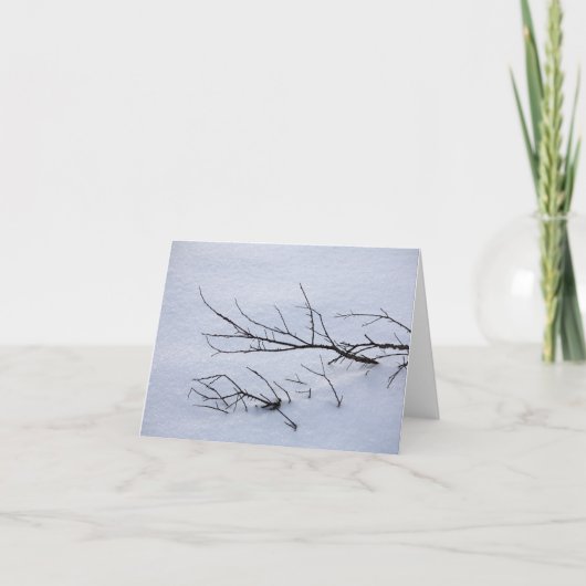 Carte pour notes photo d'hiver (Devant)