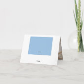 Carte pour notes photo Teddy Bear Blue (Dos)