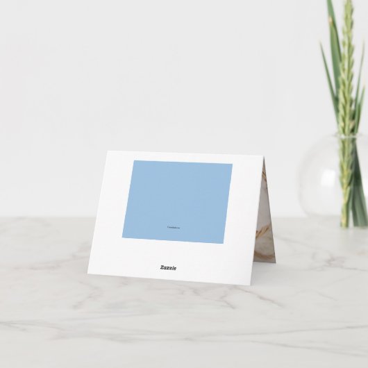 Carte pour notes photo Teddy Bear Blue (Dos)