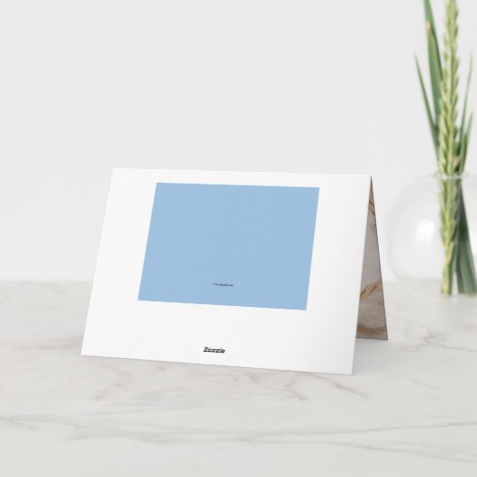 Carte pour notes photo Teddy Bear Blue (Dos)