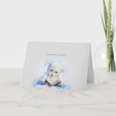 Carte pour notes photo Teddy Bear Blue (Devant)