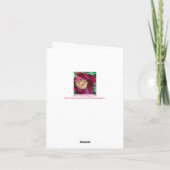 carte pour notes/PHOTOGRAPHIE "PEONY COLORED" ROSE (Dos)