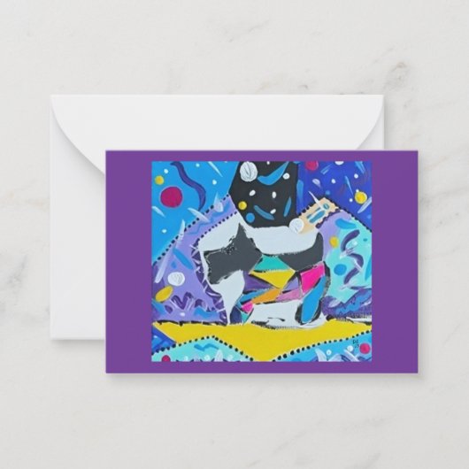 Carte pour notes plat (Devant)