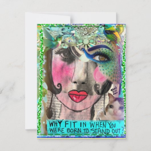 Carte pour notes plat (Devant)