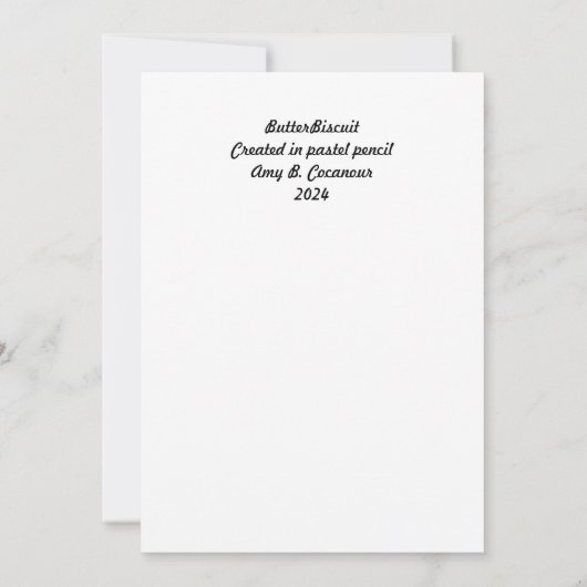 Carte pour notes plat 5"x7" ButterBiscuit (Dos)