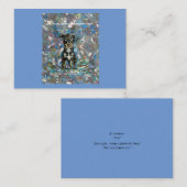 Carte pour notes plat avec message d'abri animal (Devant / Derrière)