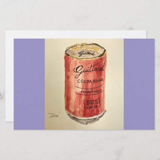 Carte pour notes plat Cocoa (Devant / Derrière)