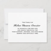 Carte pour notes plat de perte et de sympathie (Devant)