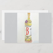 Carte pour notes plat, huile fine (Devant / Derrière)