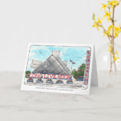 Carte pour notes plié Rock Hall (Fleur jaune)