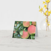 Carte pour notes - Pommes (Fleur jaune)