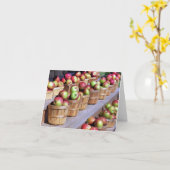 Carte pour notes - Pommes (Fleur jaune)