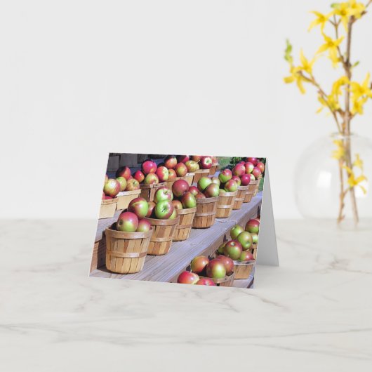 Carte pour notes - Pommes (Fleur jaune)