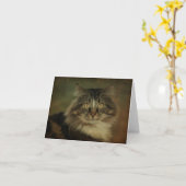 Carte pour notes principal de chat de ragondin (Fleur jaune)