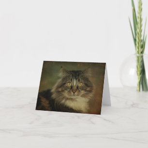 Carte pour notes principal de chat de ragondin