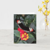 Carte pour notes principal de papillon de piano (Fleur jaune)