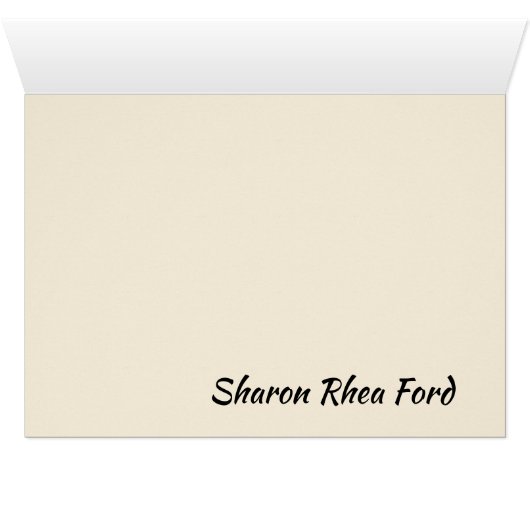 Carte pour notes Protea (Intérieur Horizontal (Bas))