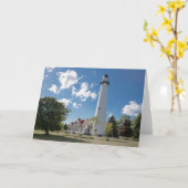 Carte pour notes Racine du phare de Wind Point (Fleur jaune)