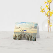 Carte pour notes - rampe Plymouth mA de bateau (Fleur jaune)