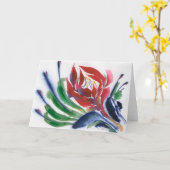 Carte pour notes Red Pincers (Fleur jaune)