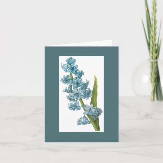 Carte pour notes Redoute Blue Hyacinth (Devant)