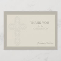 Carte pour notes religieux de Merci de filigrane