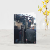 Carte pour notes : Responsable du train à vapeur (Fleur jaune)