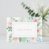 Carte pour notes Romance de ressort (Debout devant)