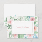 Carte pour notes Romance de ressort (Devant / Derrière)