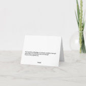 Carte pour notes romantique du coucher de soleil (Dos)