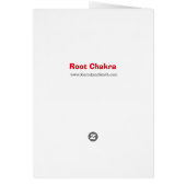 Carte pour notes Root Chakra (Dos)