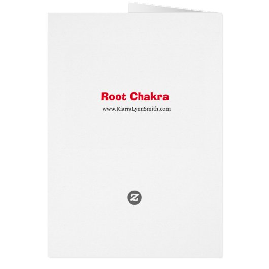 Carte pour notes Root Chakra (Dos)