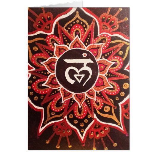 Carte pour notes Root Chakra (Devant)
