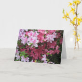 Carte pour notes rose Azalea (Fleur jaune)