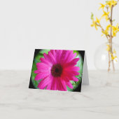Carte pour notes rose de marguerite de Gerbera (Fleur jaune)