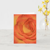 Carte pour notes rose d'orange (Fleur jaune)