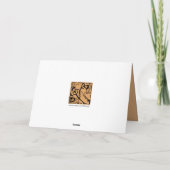 Carte pour notes rouge de Flourish (Dos)