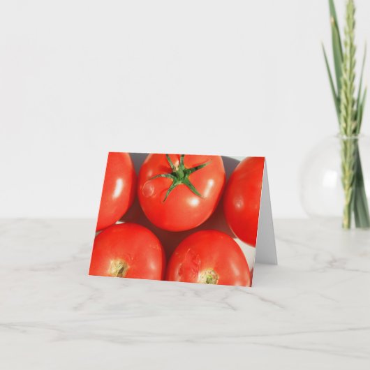 Carte pour notes rouge de tomates (Devant)