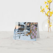 Carte pour notes russe de folklore (Fleur jaune)
