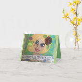 CARTE POUR NOTES-SI BOIRE SUR LES COMPTES PORCH (Fleur jaune)