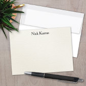 Carte pour notes social avec nom professionnel