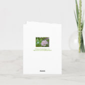 CARTE POUR NOTES, "SOFT PALE LAVENDER RHODODENDRON (Dos)