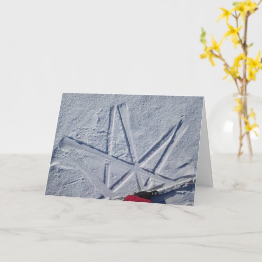 Carte pour notes Star Ski (Fleur jaune)