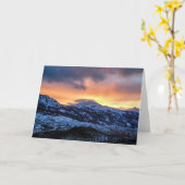 Carte pour notes Sunrise d'hiver (Fleur jaune)